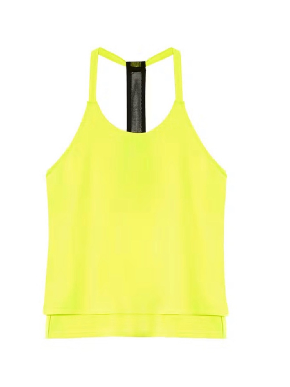 Demi Lovato x Fabletics Neon Yellow Tansy Tank, Size Medium